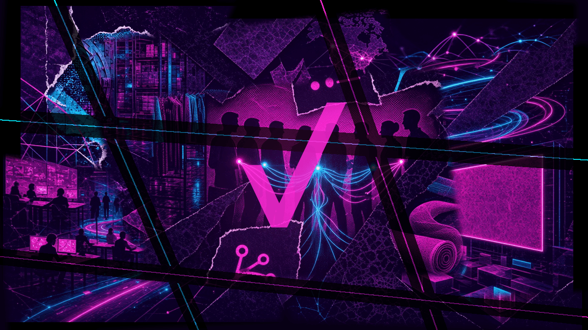 Synthwave editorial collage