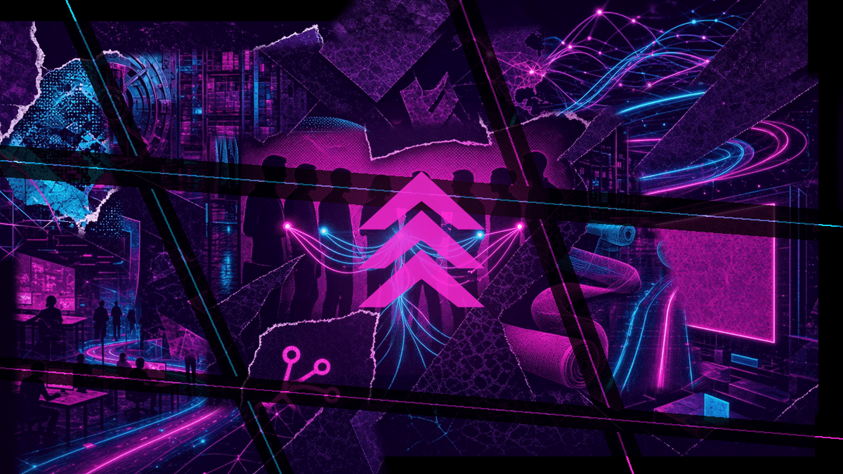 Synthwave editorial collage